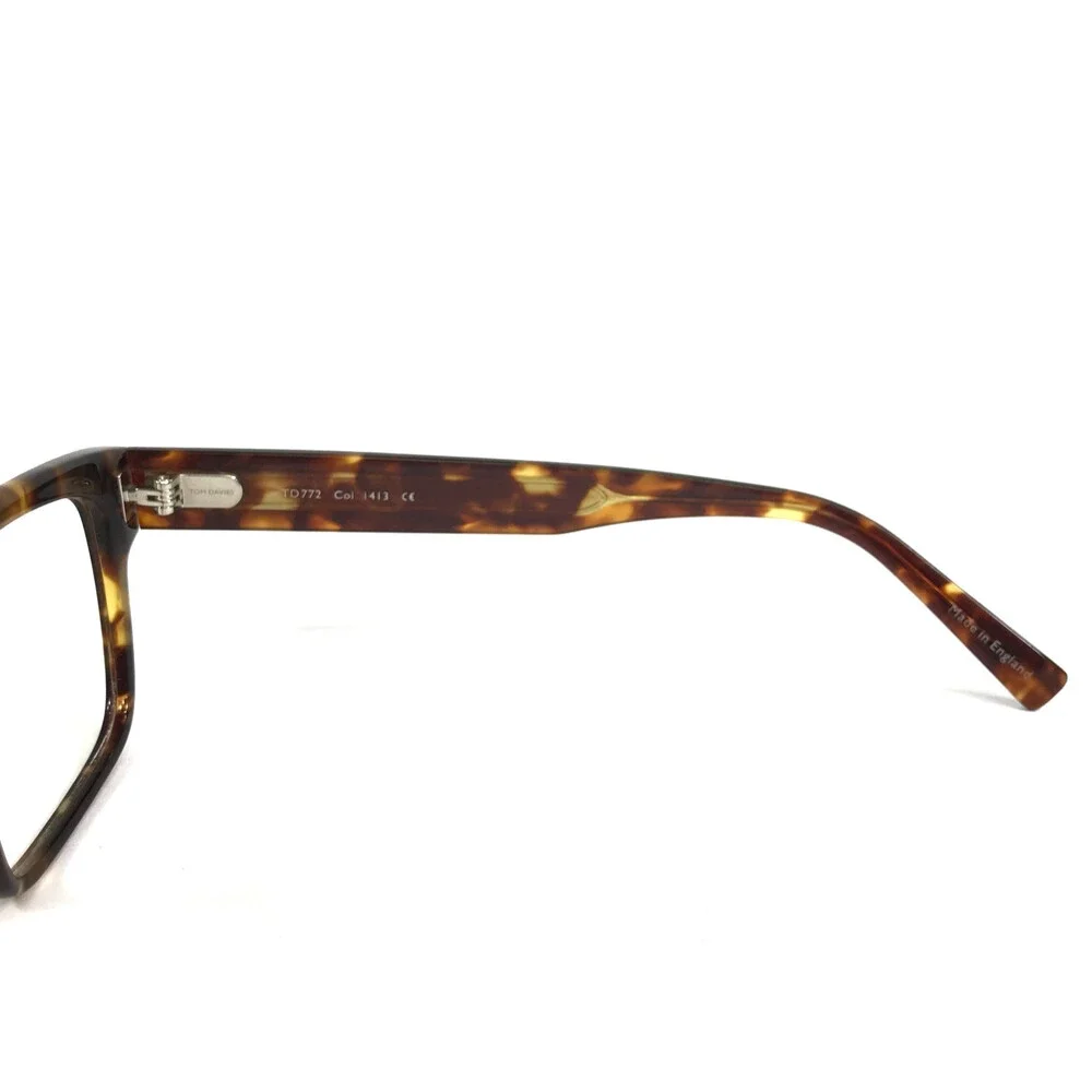 Tom Davies Eyeglasses Frames TD772 Col. 1413 Tortoise Brown Full Rim 54-17-140